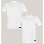 Camiseta Wss Algodão Prime Basic - 2 Unidades - Masculina BRANCO