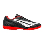 Chuteira Futsal Penalty Storm Y-2 - Adulto PRETO/VERMELHO