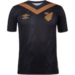 Camiseta Umbro Atlético Paranaense Iii 2024 Jogador - Masculina PRETO