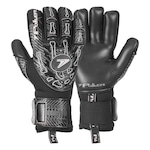 Luva de Goleiro Poker Campo Profissional Hug Flex 4 - Adulto PRETO/BRANCO