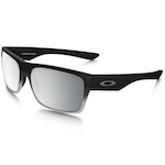 Óculos de Sol Oakley Twoface Machinist Matte Lente Chrome Lridium - Unissex PRETO