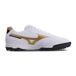 Chuteira Society Mizuno Morelia Classic - Adulto BRANCO/PRETO