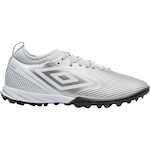 Chuteira Society Umbro Adamant Top Speed Club - Adulto PRATA/BRANCO