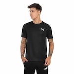 Camiseta Puma Active Small Logo - Masculina PRETO/BRANCO