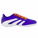 Chuteira Society adidas Predator Artilheira - Adulto AZUL/LARANJA