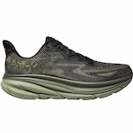 Tênis Hoka Clifton 9 - Masculino PRETO/VERDE