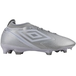 Chuteira de Campo Umbro Adamant Top Speed Club - Adulto PRATA/BRANCO