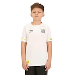 Camisa Umbro Santos I 2023/24 - Infantil BRANCO