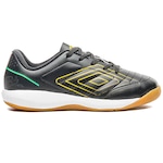 Chuteira Futsal Umbro Br Jr - Infantil PRETO/VERDE