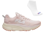 Kit Tênis Fila Maxximus + Meia - Feminino ROSA/BRANCO