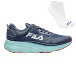 Kit Tênis Fila Maxximus + Meia - Masculino AZUL ESC/CINZA