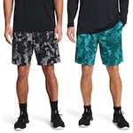 Short Under Armour Tech Printed - 2 Unidades - Masculino AZUL