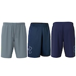 Short Under Armour Tech Graphic - 3 Unidades - Masculino AZUL