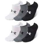 Meia Invisível Under Armour Core Cotton - 6 Pares - Unissex Furtacor