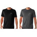 Camiseta Mizuno Energy - 2 Unidades - Masculina PRETO