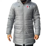 Jaqueta do São Paulo Parka Puffer New Balance Masculina CINZA/BRANCO