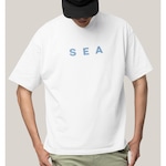 Camiseta Oversized Algodão Prime Wss Sea - Masculina BRANCO