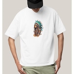 Camiseta Oversized Algodão Prime Wss Tribal Essence - Masculina BRANCO