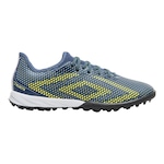 Chuteira Society Umbro Velocita Ix Club - Adulto Azul Esc/Amarelo