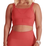 Top Lupo Sport Shine Seamless Feminino - Vermelho VERMELHO