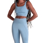 Top Lupo Sport Shine Seamless Feminino - Azul Claro AZUL CLARO