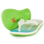 Chinelo Infantil Kenner Summer Dregadê BRANCO/VERDE