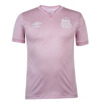 Camisa do Santos Outubro Rosa 2024 Umbro - Masculina ROSA