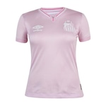 Camisa do Santos Outubro Rosa 2024 Umbro - Feminina ROSA