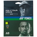 Corda Yonex Poly Tour Drive Spin 16L 1.25mm Set Individual AMARELO