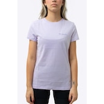 Camiseta Feminina Columbia Básica Bordado AZUL