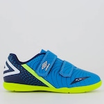 Chuteira Futsal Umbro Flip Infantil AZUL