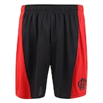 Bermuda Braziline Flamengo Fleet - Infantil PRETO/VERMELHO