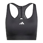 Top adidas Treino Powereact Suporte Médio - Feminino PRETO/BRANCO