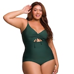 Maiô Selene com Recorte Plus Size - Feminino VERDE