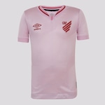 Camisa do Athletico Paranaense Outubro Rosa 2024 Umbro - Infantil ROSA