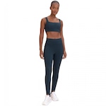 Calça Legging Live Rib Gloss - Feminina AZUL ESCURO