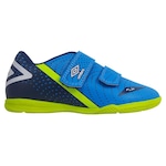 Chuteira Futsal Umbro Flip Kids Infantil Azul/Amarelo