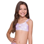 Top Biquíni Selene com Babado - Infantil Lilas