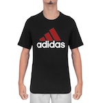 Camiseta adidas Big Logo Masculina PRETO/VERMELHO