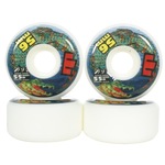 Roda de skate Moska Rock 55D White Rock 56Mm BRANCO