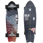 Semi Longboard Hondar Dynamic Pink 32X9,5 Simulador de Surf PRETO/VERMELHO