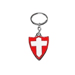 Chaveiro Sabiart Palmeiras Escudo 1916 VERMELHO/BRANCO