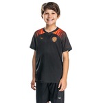 Camiseta Penalty Futebol 734 - Infantil PRETO/LARANJA