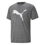 Camiseta Puma Train Favourite Heather Cat - Masculina CINZA/BRANCO