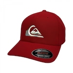 Boné Quiksilver Flexfit Hologram 3D Logo - Adulto VERMELHO