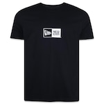 Camiseta New Era Logo Box - Masculina PRETO