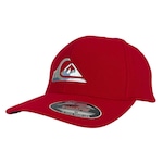 Boné Quiksilver Hologram 3D Logo - Fechado - Adulto VERMELHO