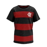 Camiseta do Flamengo Braziline Torcer - Infantil PRETO