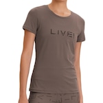 Camiseta Live Icon Comfort Feminina MARROM