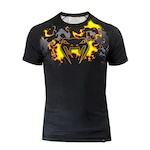 Rashguard Venum Explosion Fire - Masculino PRETO/VERMELHO